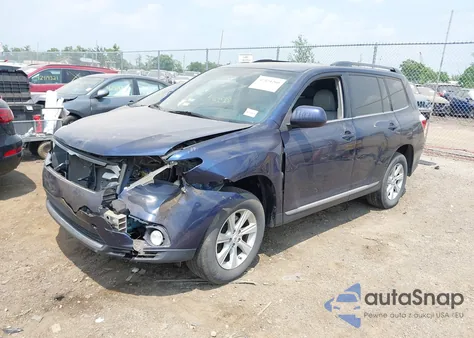 2013 Toyota Highlander Se V6 из США, поврежденный, VIN 5TDBK3EH7DS209547